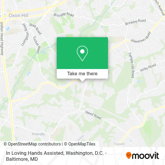 In Loving Hands Assisted map