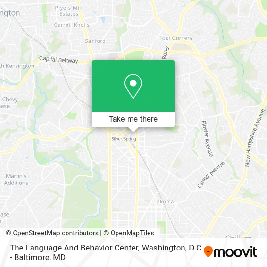 The Language And Behavior Center map