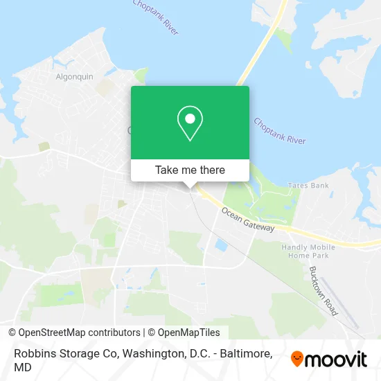 Robbins Storage Co map