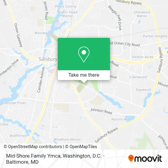 Mid-Shore Family Ymca map
