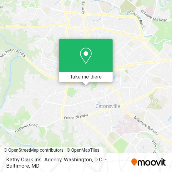 Kathy Clark Ins. Agency map