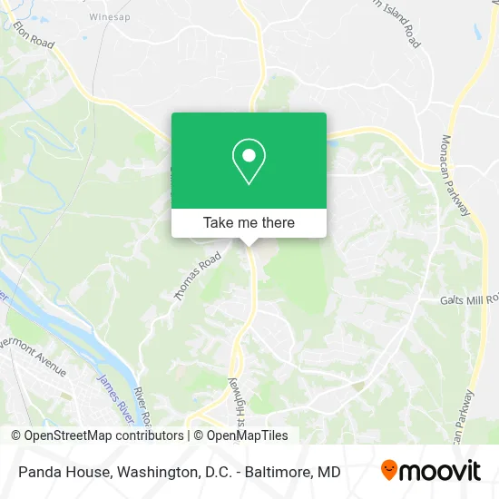 Panda House map