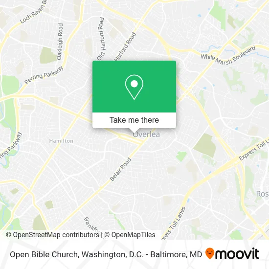 Open Bible Church map