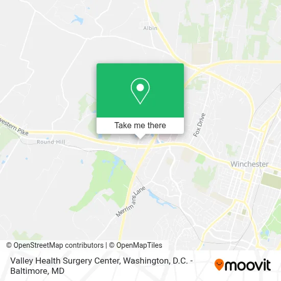 Valley Health Surgery Center map
