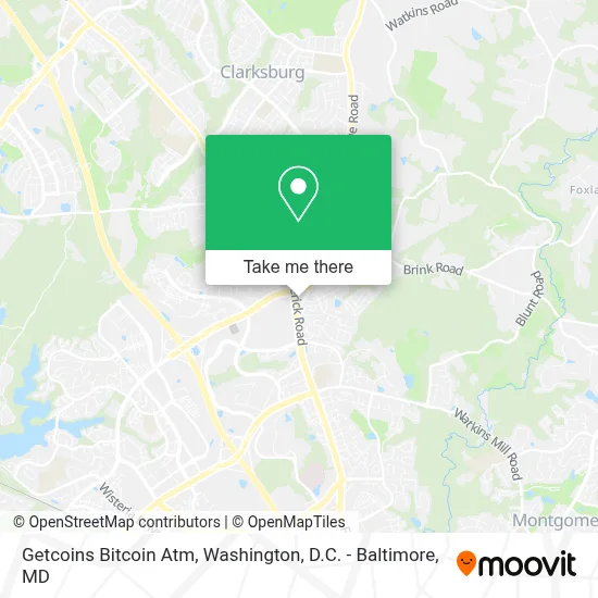 Getcoins Bitcoin Atm map