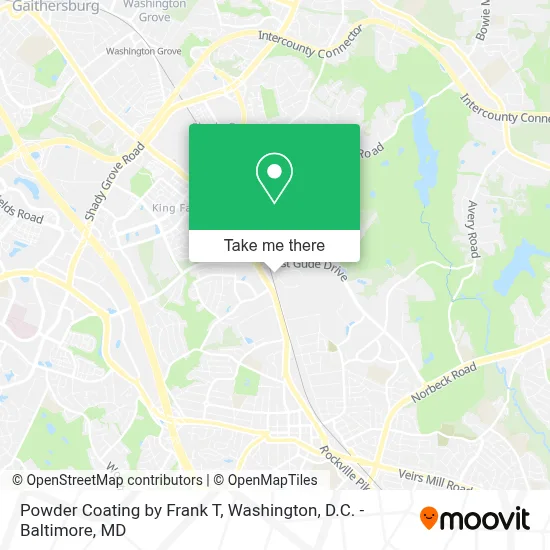 Powder Coating by Frank T map