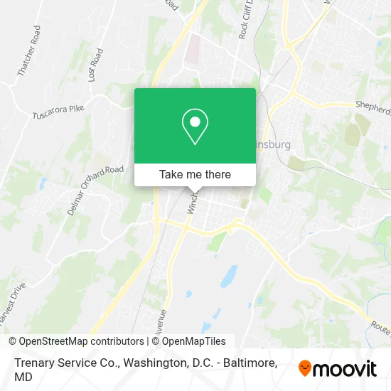 Trenary Service Co. map