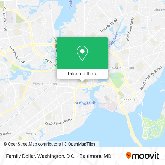 Family Dollar map