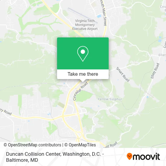 Duncan Collision Center map