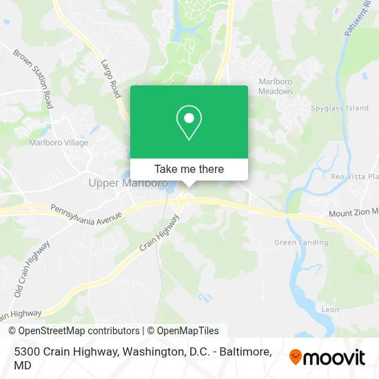 5300 Crain Highway map