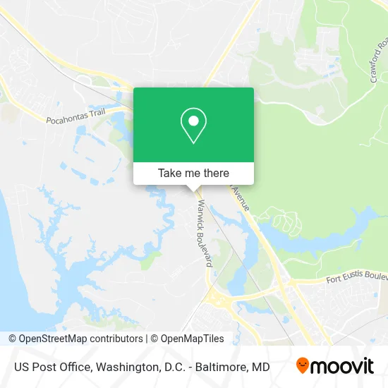 Us Post Office map