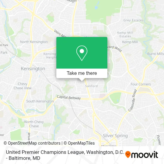 United Premier Champions League map