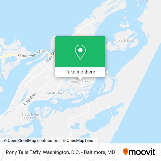 Pony Tails Taffy map