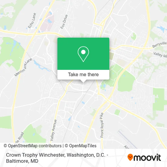 Crown Trophy Winchester map