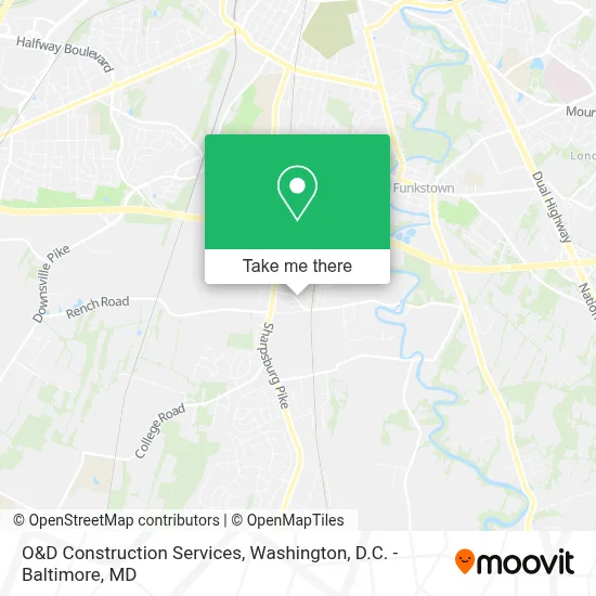 O&D Construction Services map
