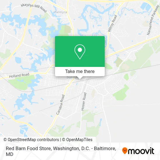 Red Barn Food Store map