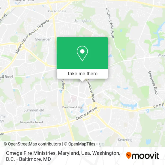 Omega Fire Ministries, Maryland, Usa map