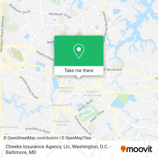 Cheeks Insurance Agency, Llc map