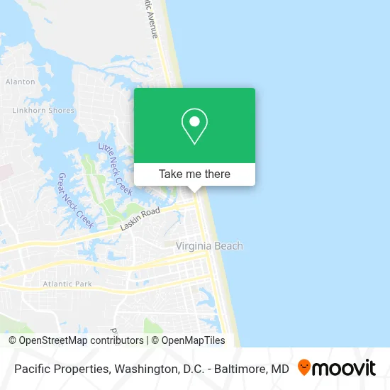 Pacific Properties map