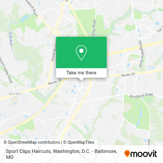 Sport Clips Haircuts map