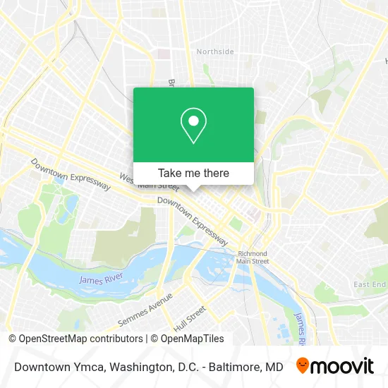 Downtown Ymca map