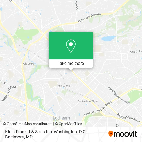 Klein Frank J & Sons Inc map