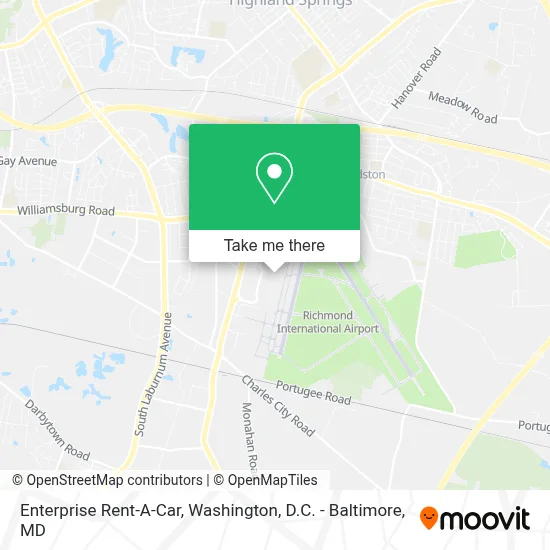 Enterprise Rent-A-Car map