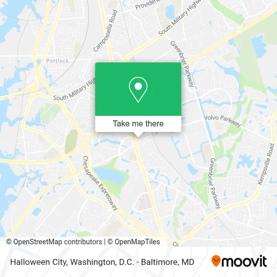 Halloween City map