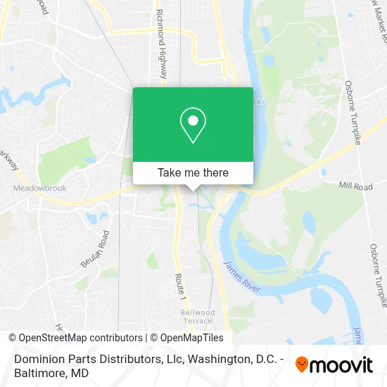 Dominion Parts Distributors, Llc map