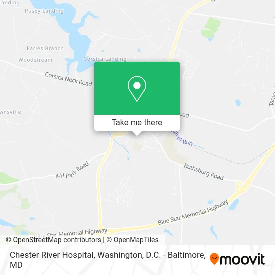 Chester River Hospital map
