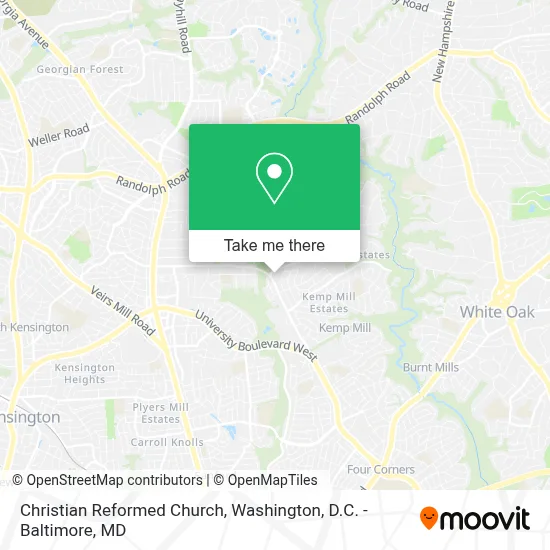 Christian Reformed Church map