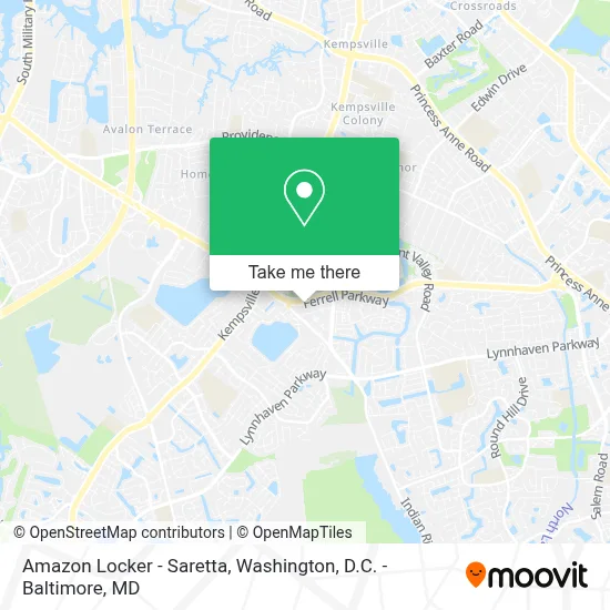 Amazon Locker - Saretta map