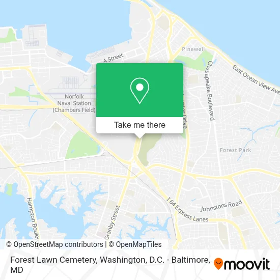Forest Lawn Cemetery map
