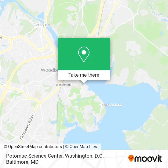 Potomac Science Center map
