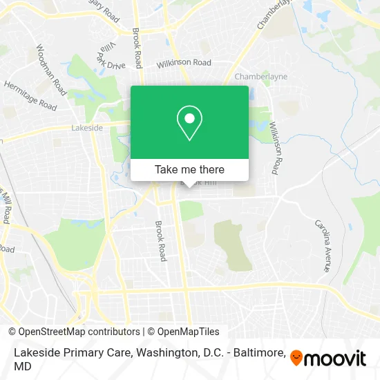 Lakeside Primary Care map