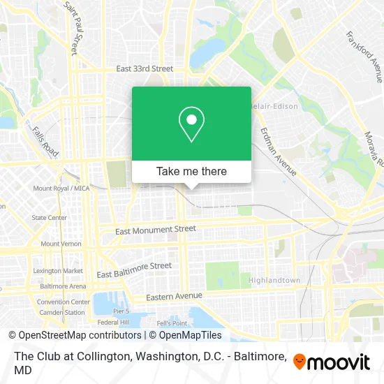 The Club at Collington map