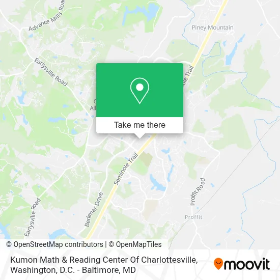 Kumon Math & Reading Center Of Charlottesville map