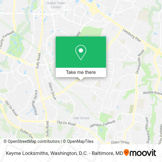 Keyme Locksmiths map