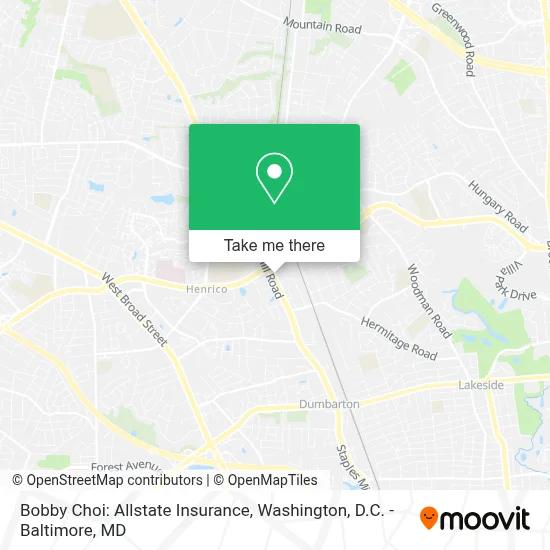 Bobby Choi: Allstate Insurance map