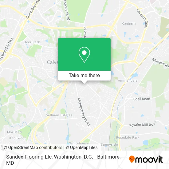 Sandex Flooring Llc map