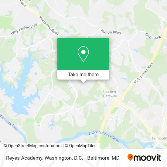 Reyes Academy map