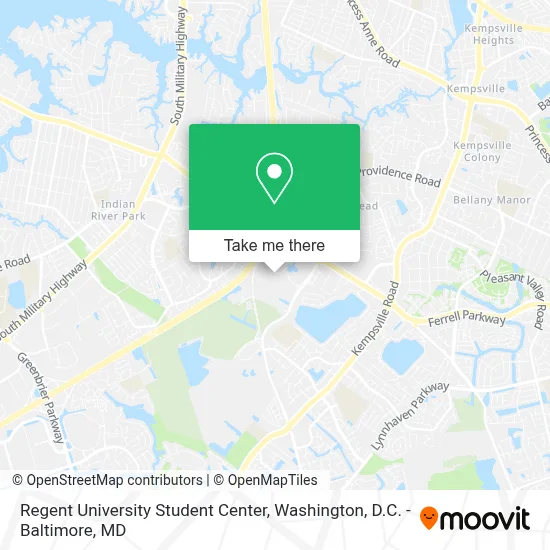 Regent University Student Center map
