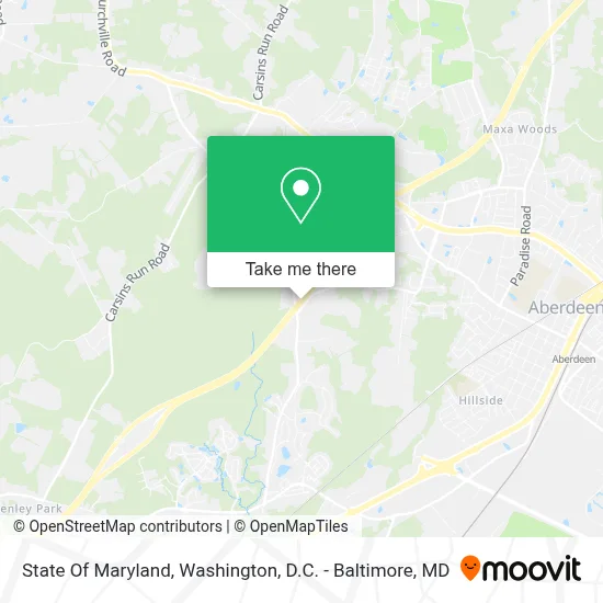 State Of Maryland map