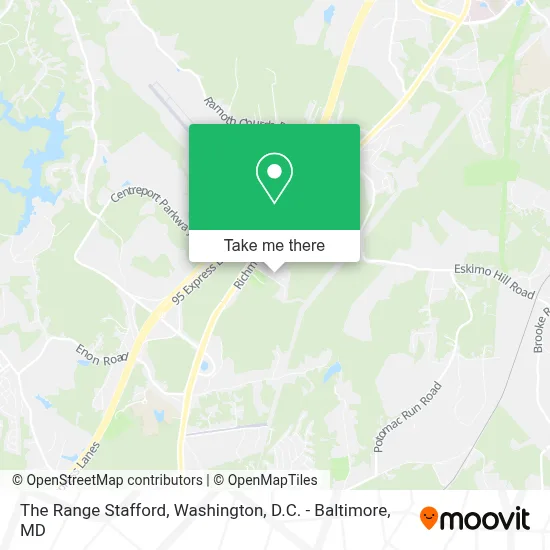 The Range Stafford map
