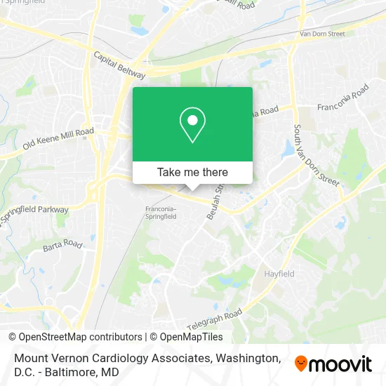 Mount Vernon Cardiology Associates map