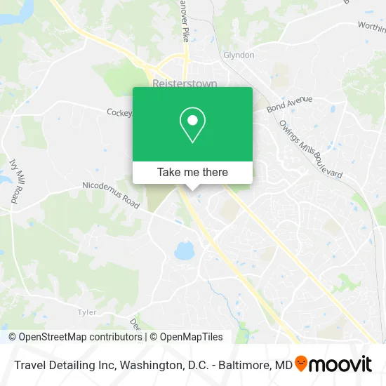 Travel Detailing Inc map