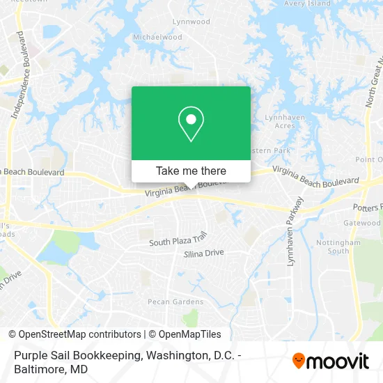 Purple Sail Bookkeeping map