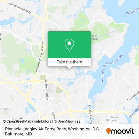 Pinnacle Langley Air Force Base map