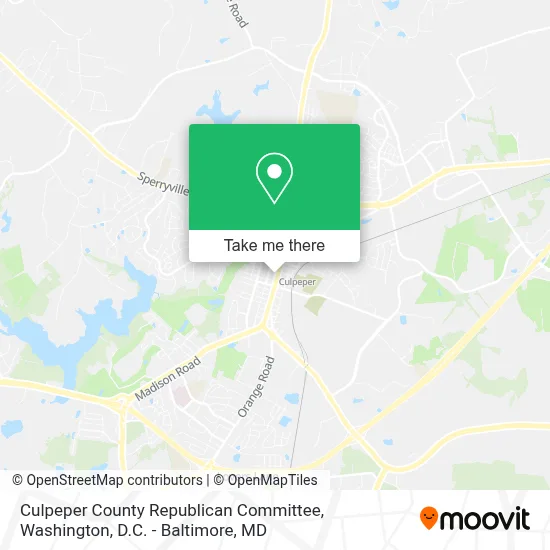 Culpeper County Republican Committee map