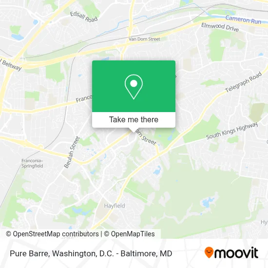 Pure Barre map